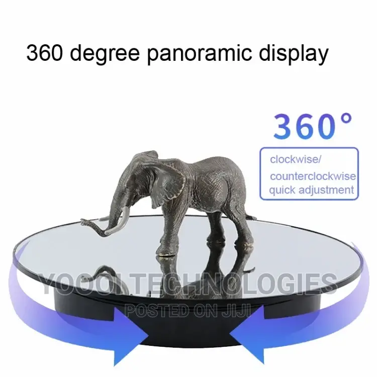 32cm Mirror 360degree Rotating Turntable Photo Display Stand