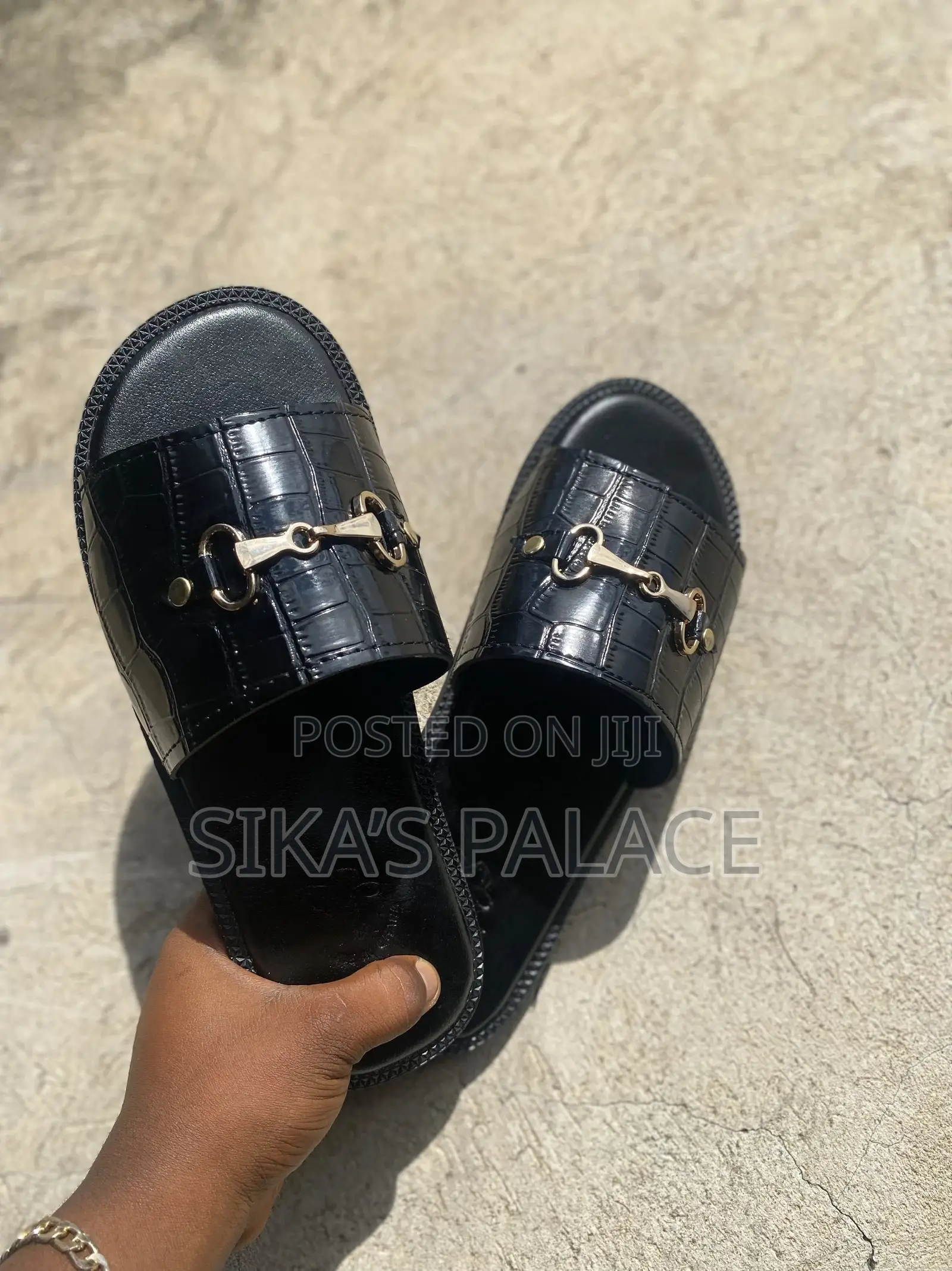 Crocodile Skin Slippers
