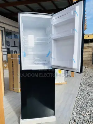 High Quality Rainbow 140ltr Double Door Fridge(RF-200B)Black