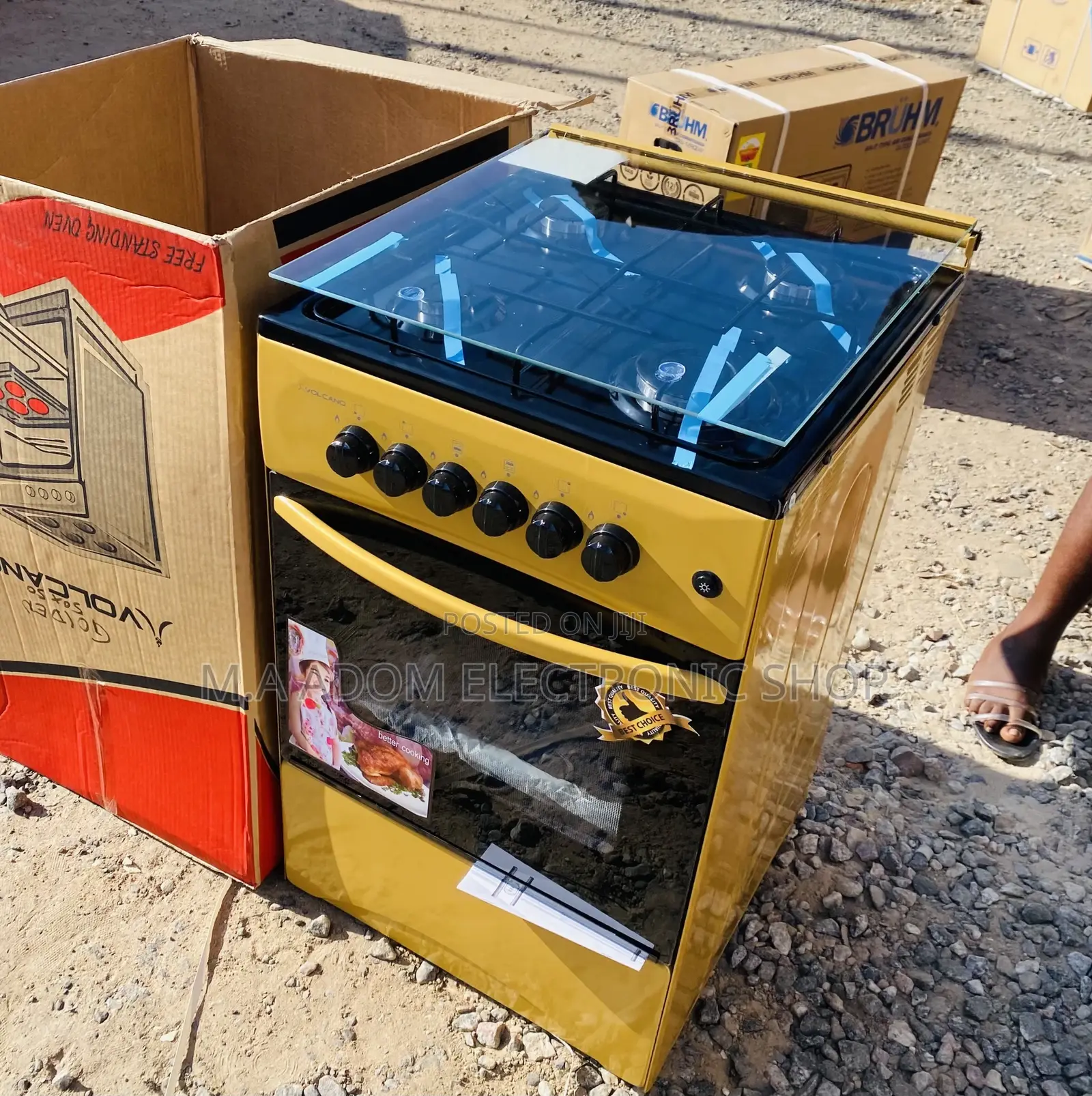 Extremely Quality Volcano 4 Gas Burner With Oven(50x50) 