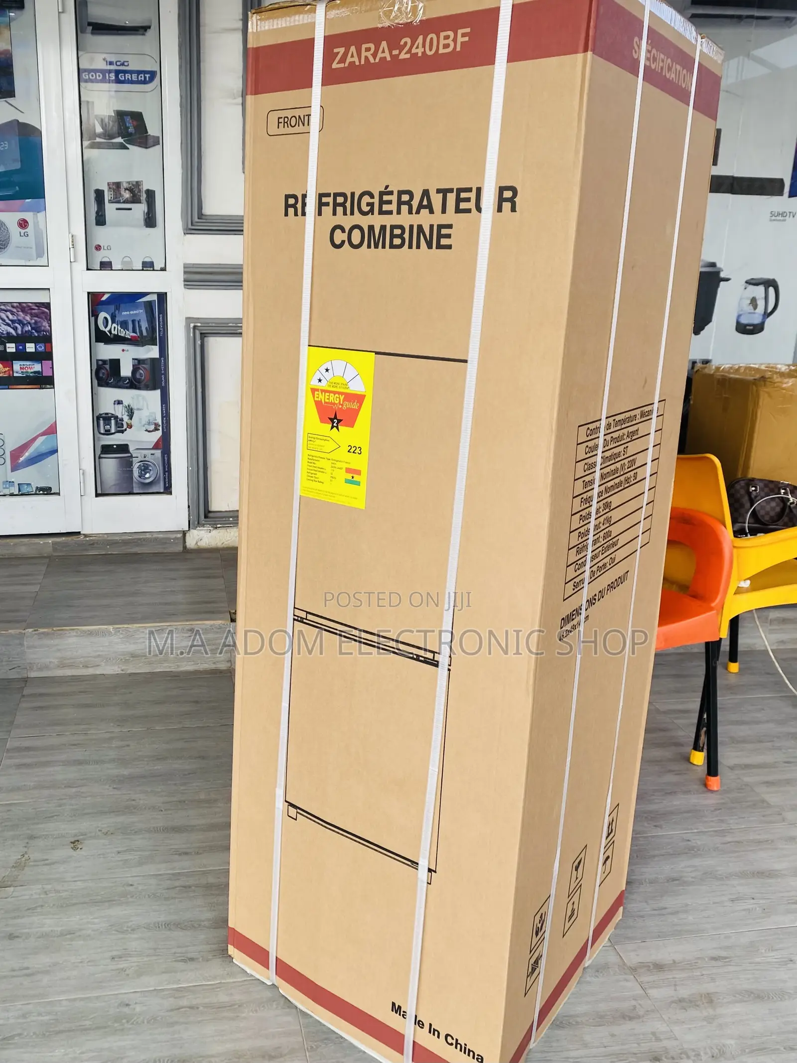 High Quality Zara 240BF Double Door Refrigerator 