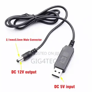Usb 5v to 12v Dc Power Cable for Routers