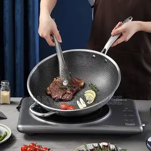 Stainless Steel Non Stick Wok 34cm