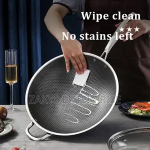 Stainless Steel Non Stick Wok 34cm