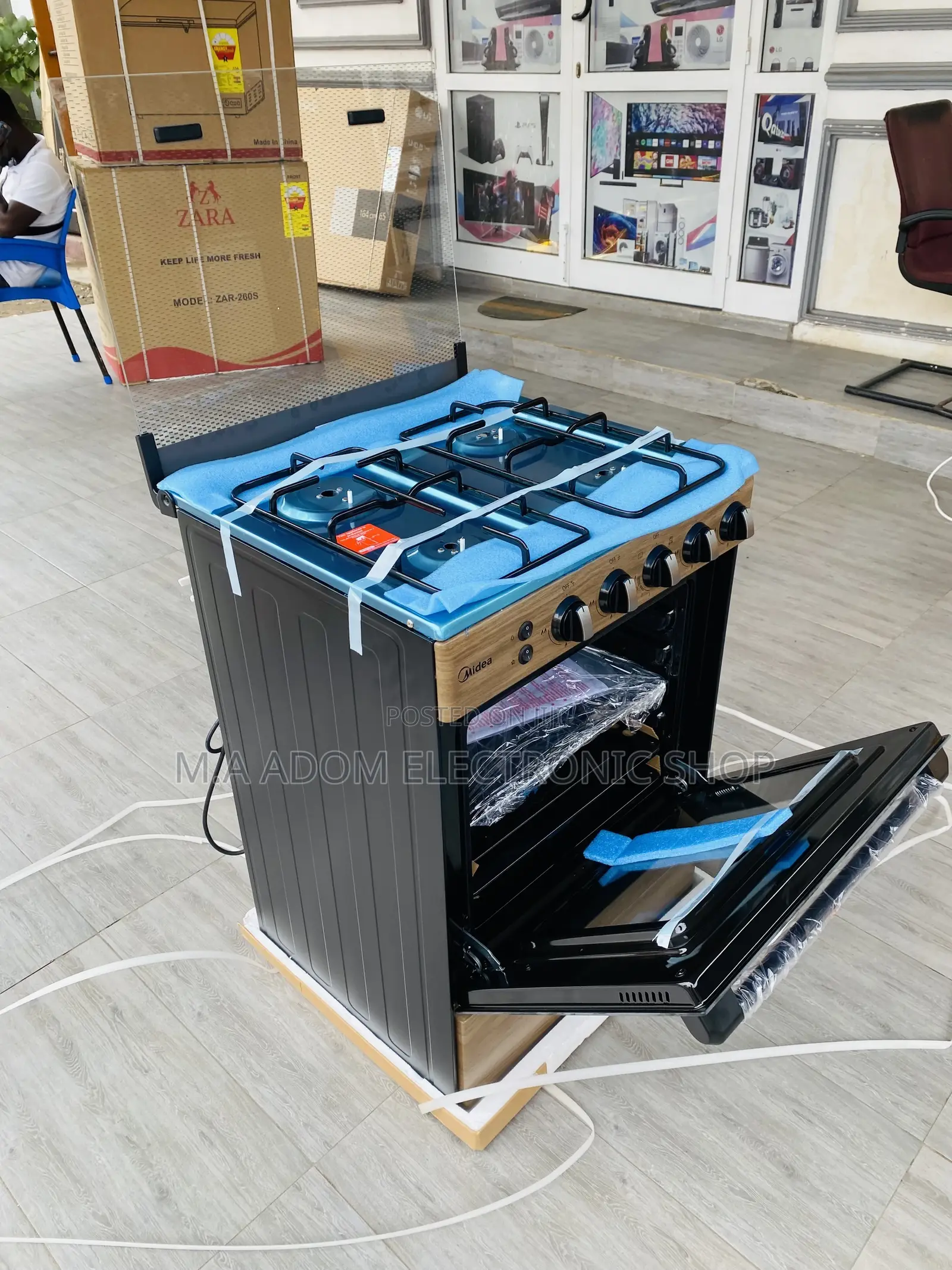 Purchase Original Midea (BMG6060-WD)4 Gas Burner With Oven 