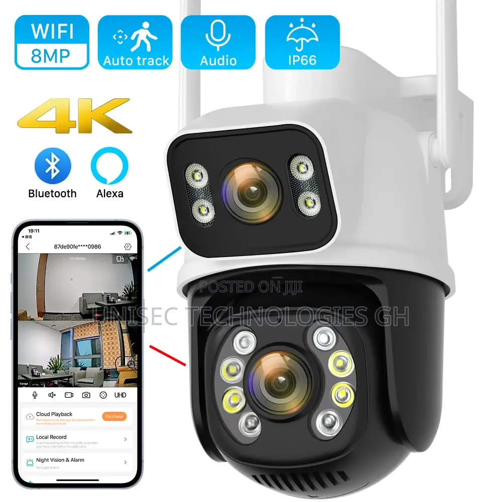 Icsee Surveillance Dual Lens PTZ Camera(6mp)