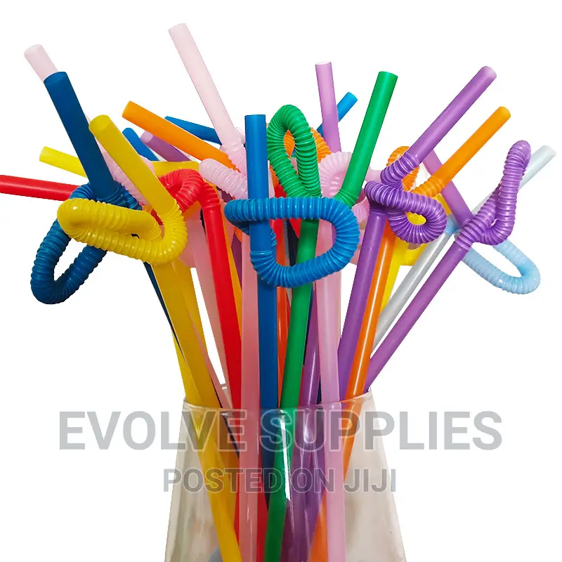 Flexible Coloured Straw