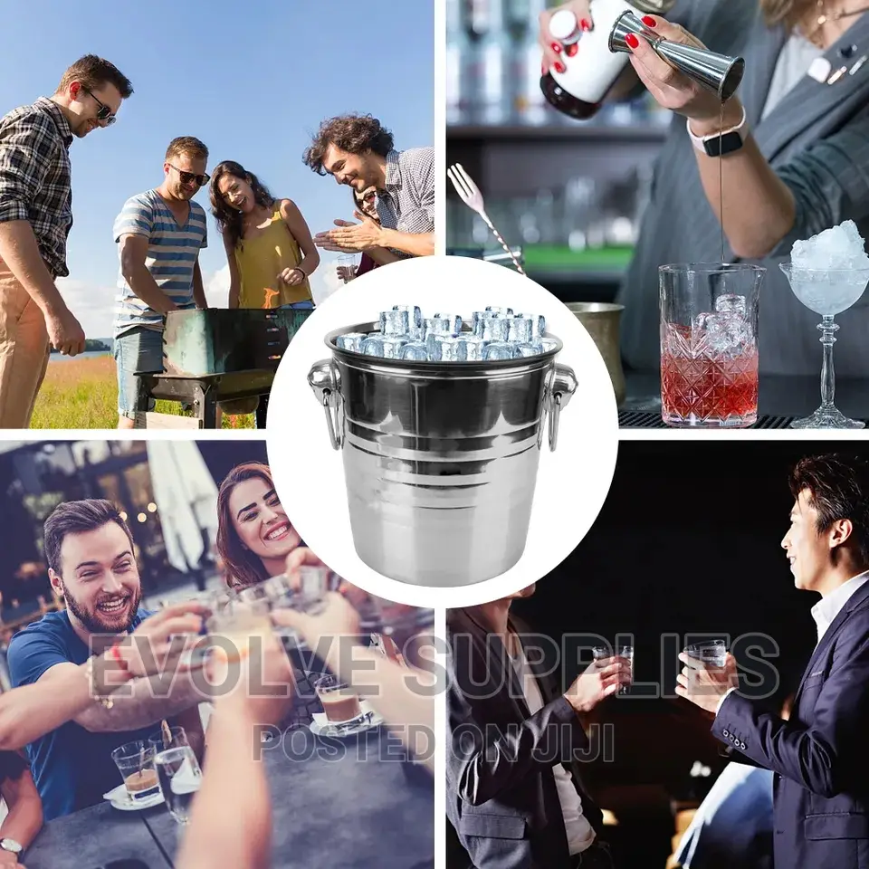 7L,5L and 3 L Metal Ice Bucket