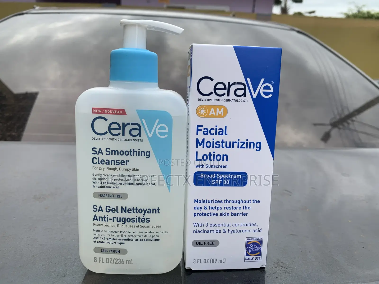 Cerave Moisturizing Lotion AM and SA Cleanser