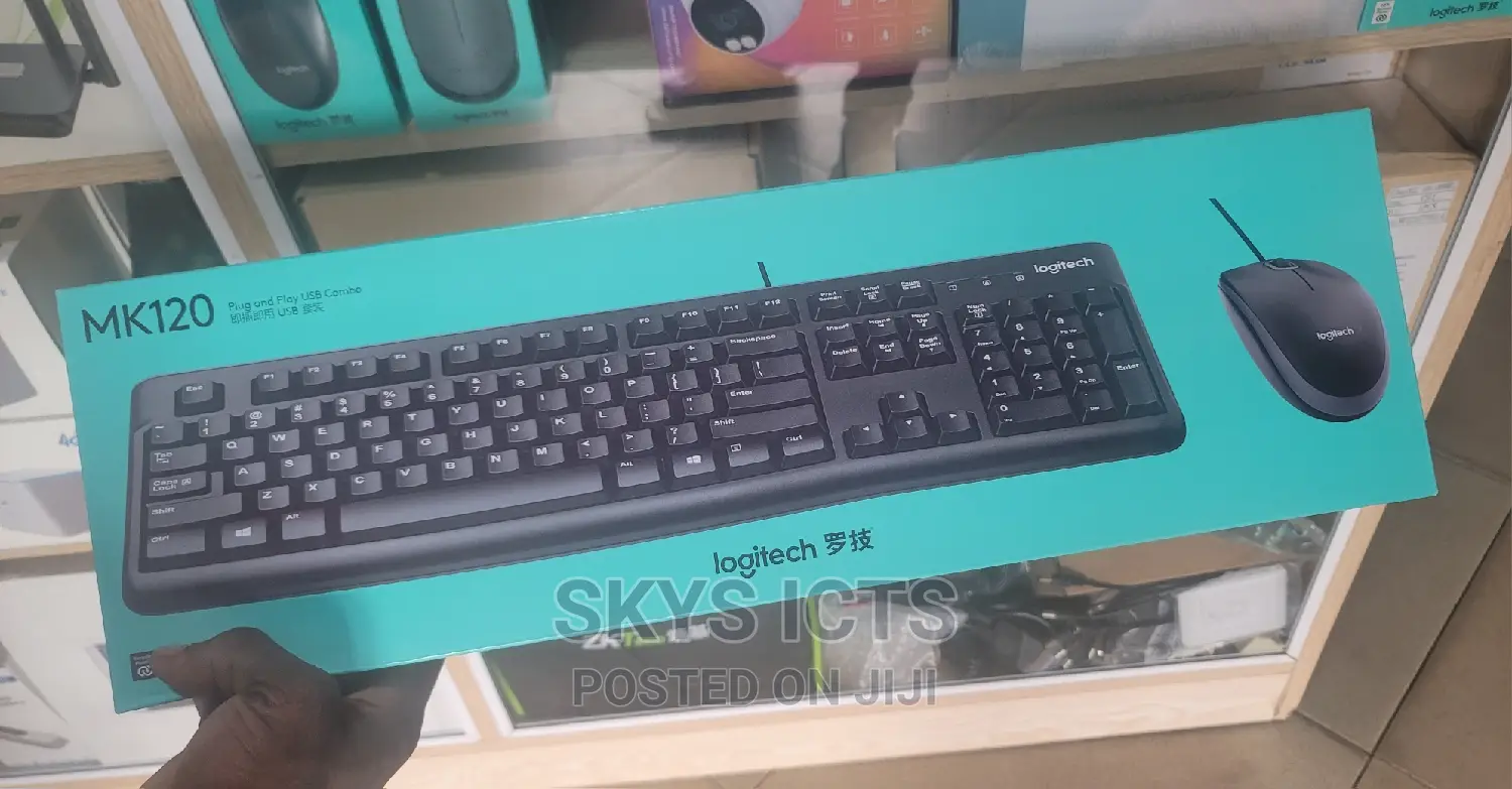 Logitech MK120 Wired Keyboard and Mouse