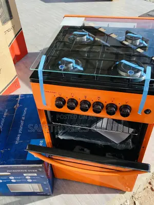 4 Gas Oven With Grill 50x50 Volcano Orange Cooker