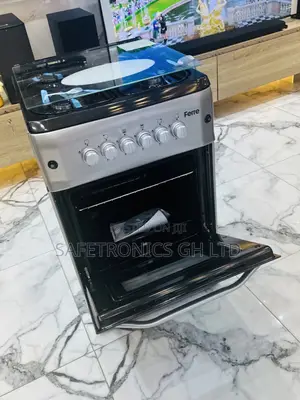 Ferre 4BURNER Gas Oven With Grill 50x55 Sliver Cooker