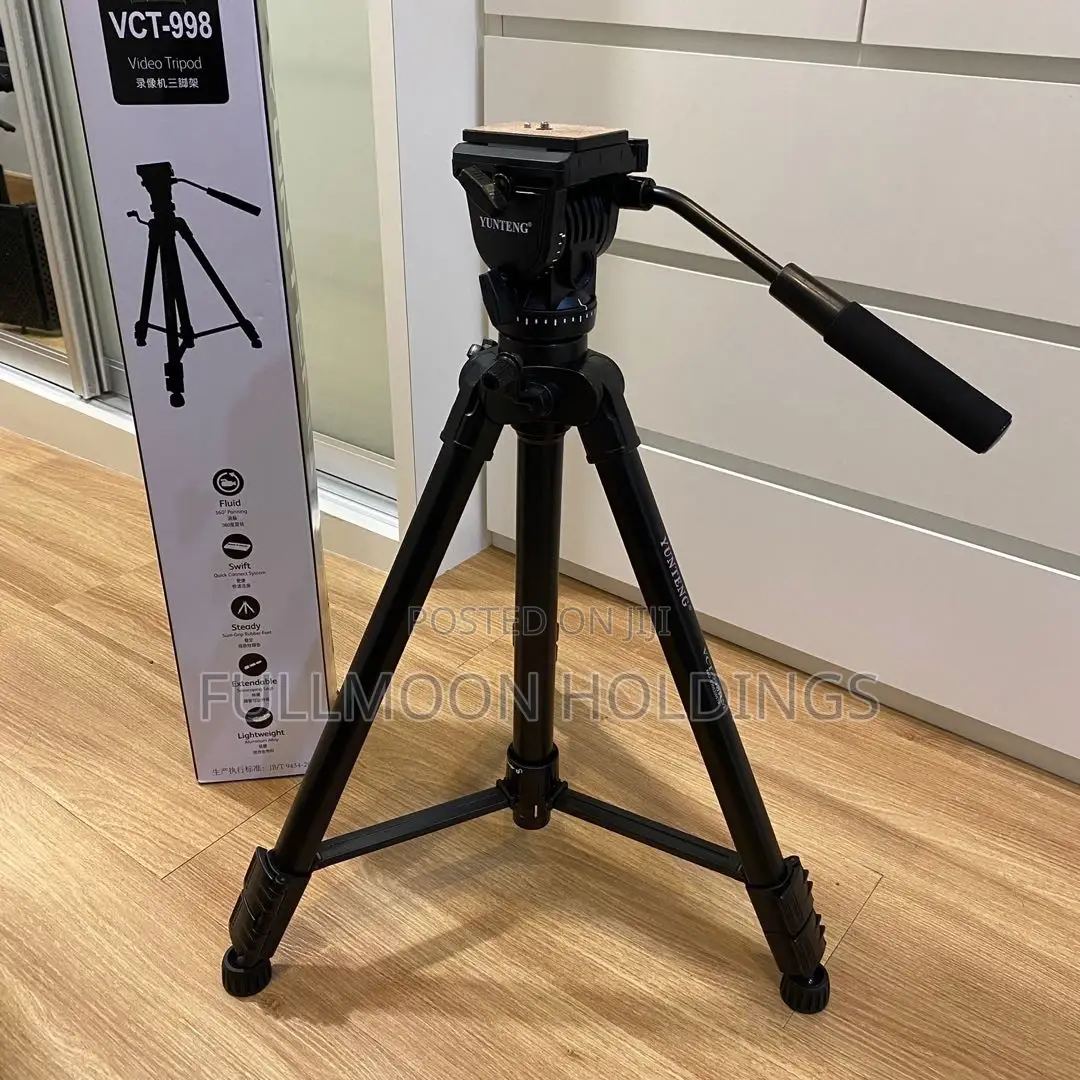Yunteng VCT 880 Heavy Duty Tripod Camera Stand With Fluid H
