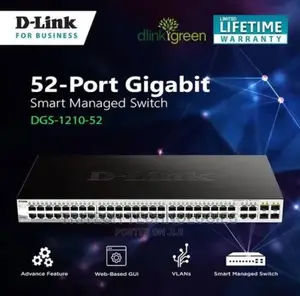 D-Link 52port Gigabit Smart Managed Switch DGS-1210-52mp