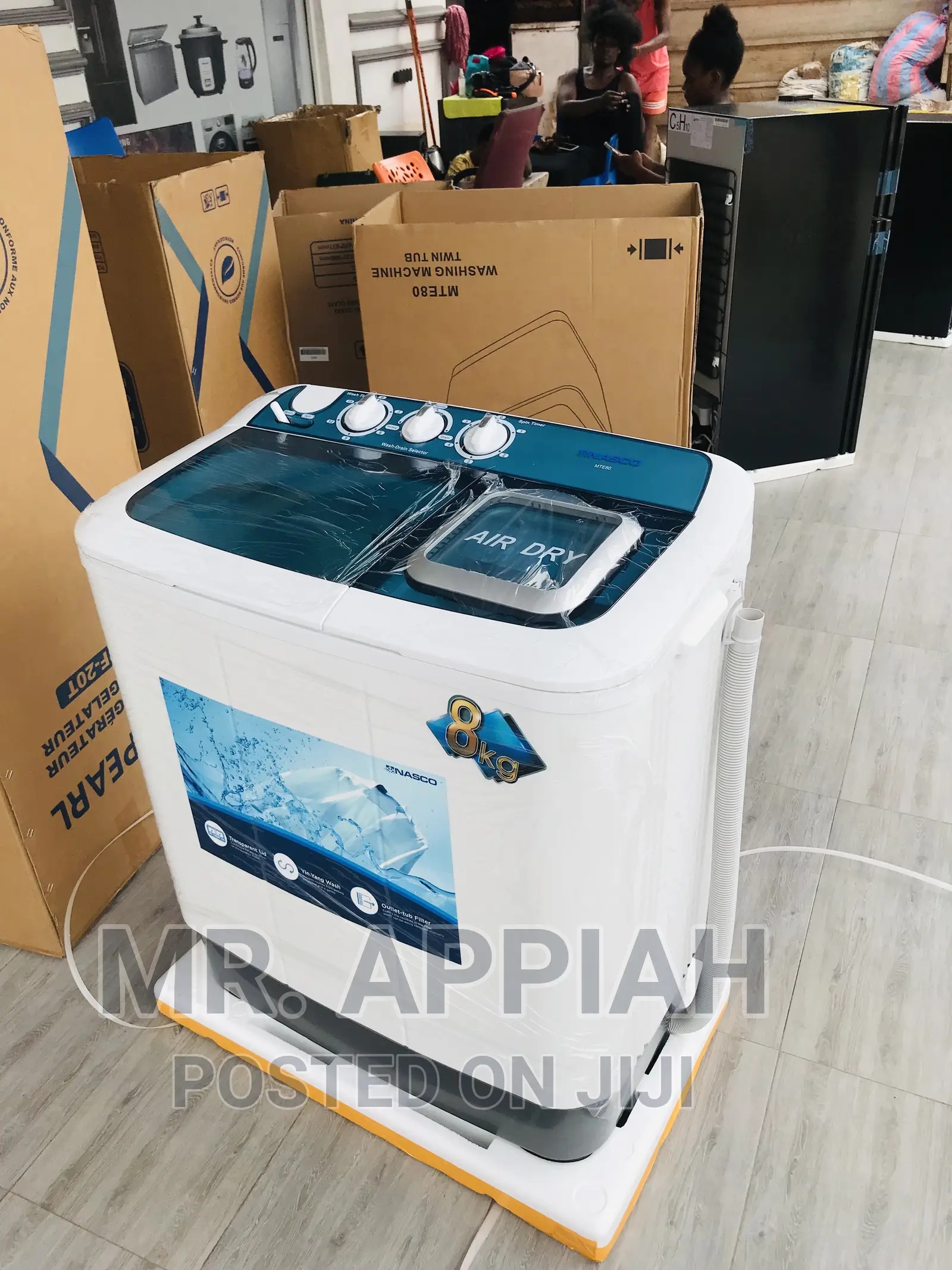 Fast Washing Nasco 8kg Automatic Top Load Washing Machine.