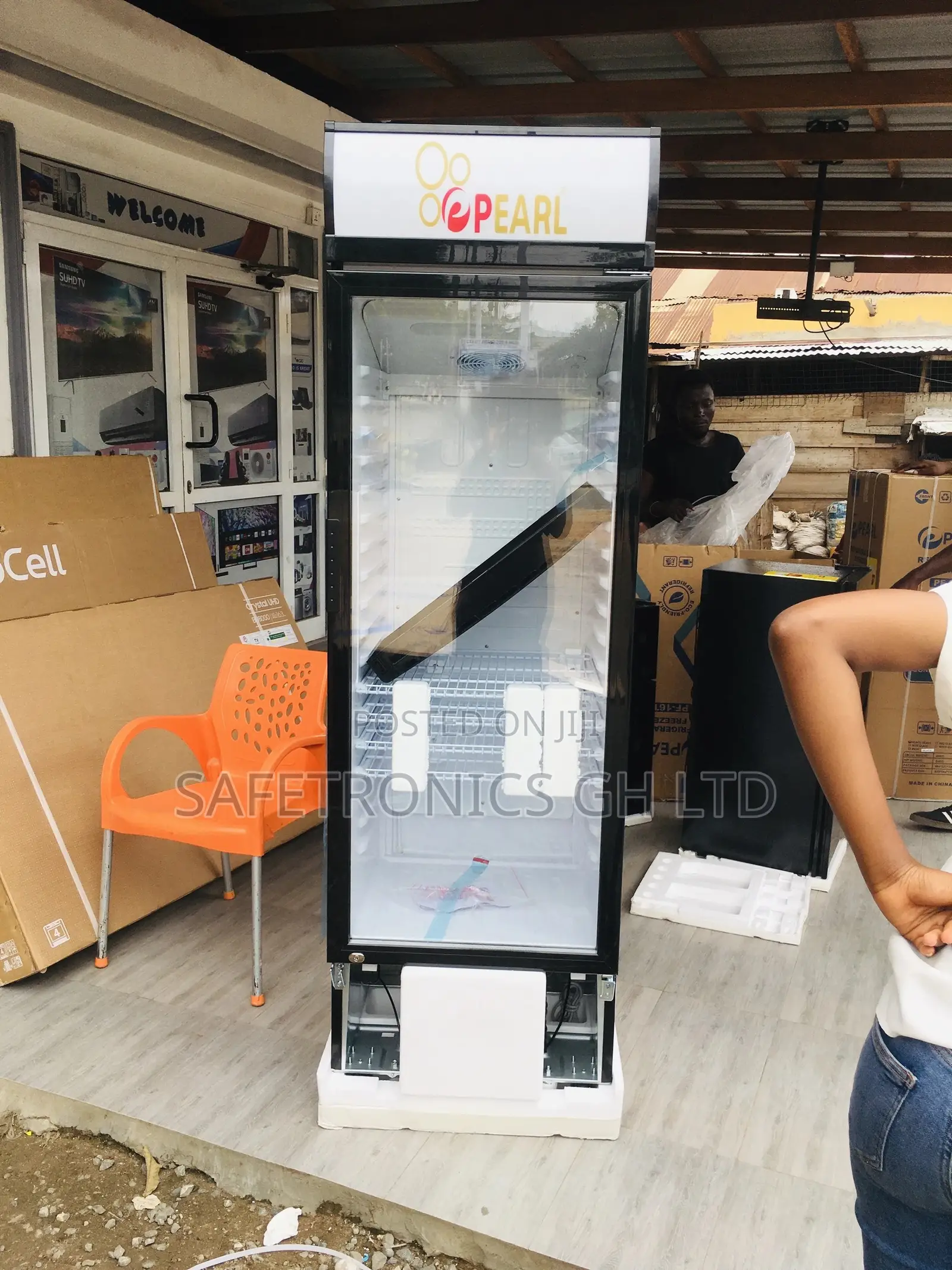 Singledoor Pearl Display PVC-424 Showcase  Fridge