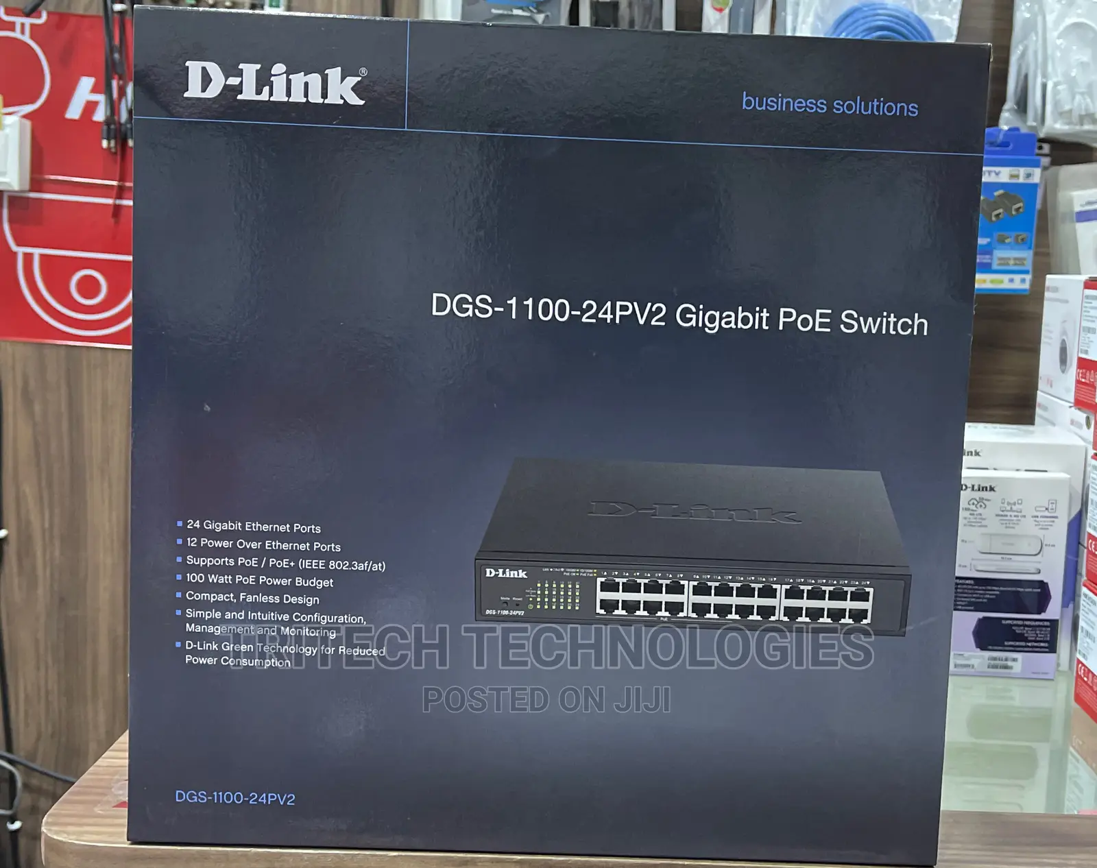 D-Link 24port Gigabit POE Smart Managed Switch DGS-1100-24PV