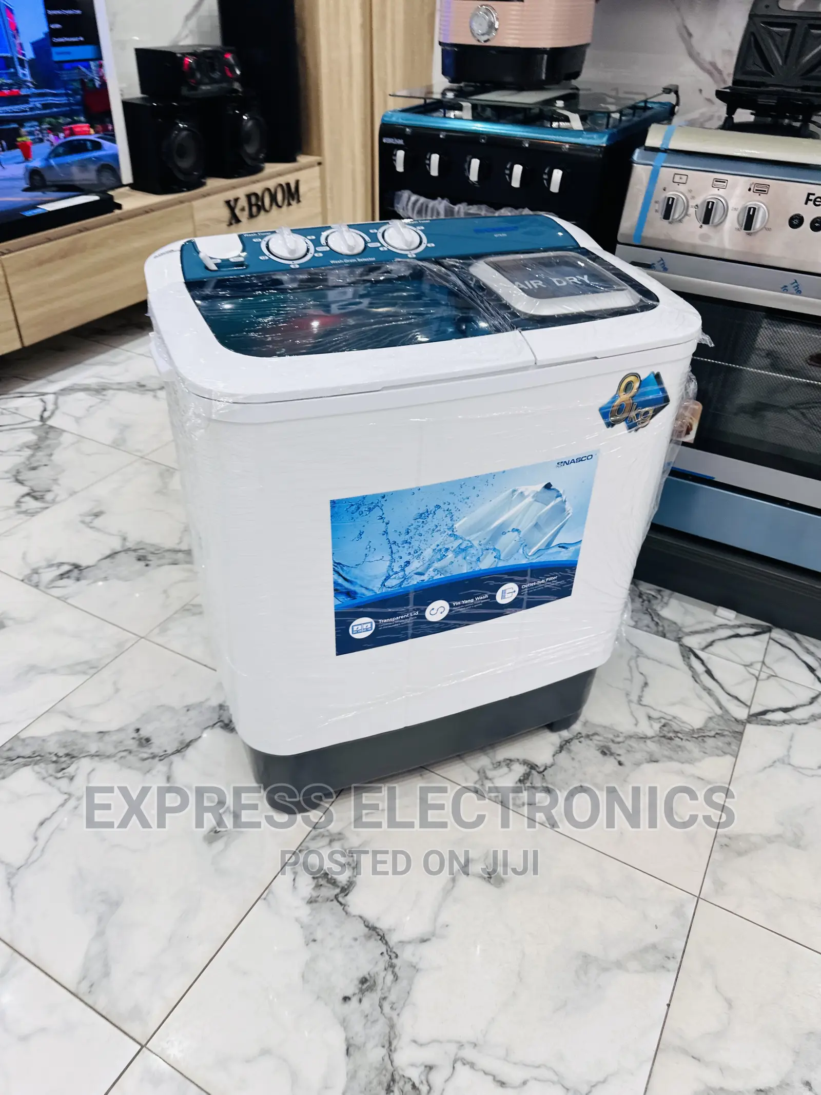 Full Plastic Body Nasco Washing Machine 8kg