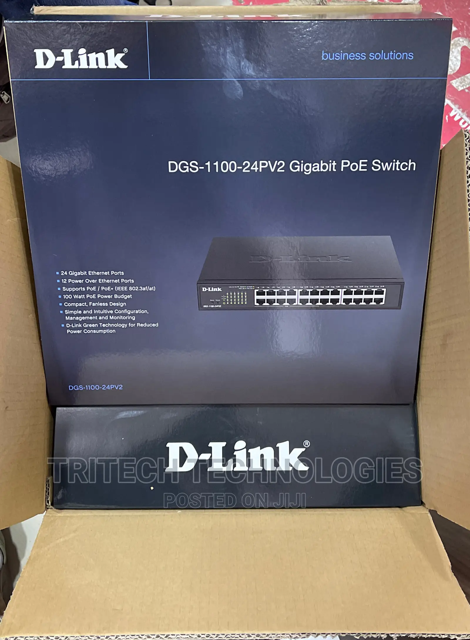 D-Link 24port Gigabit POE Smart Managed Switch DGS-1100-24PV