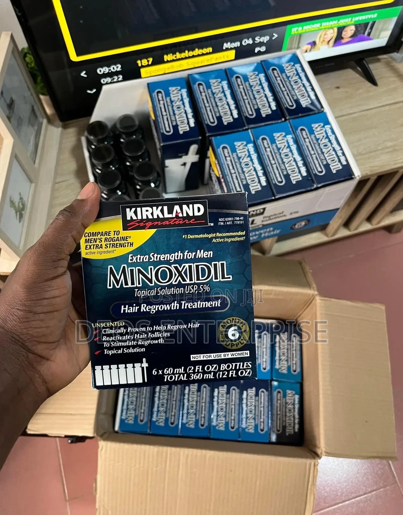 Kirkland Minoxidil Oil Boxes Available in Large Quantities