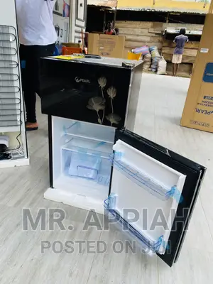 Super Cooling Pearl PF-10T Double Door Refrigerator,Black.