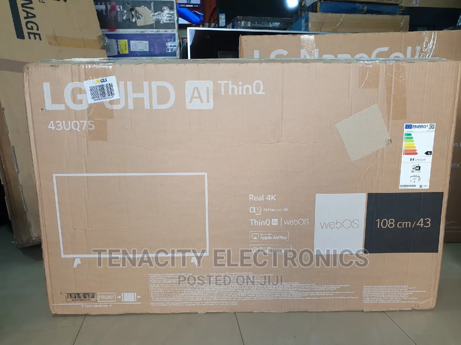 New 2022 43"Lg Uhd HDR Smart Satellite TV