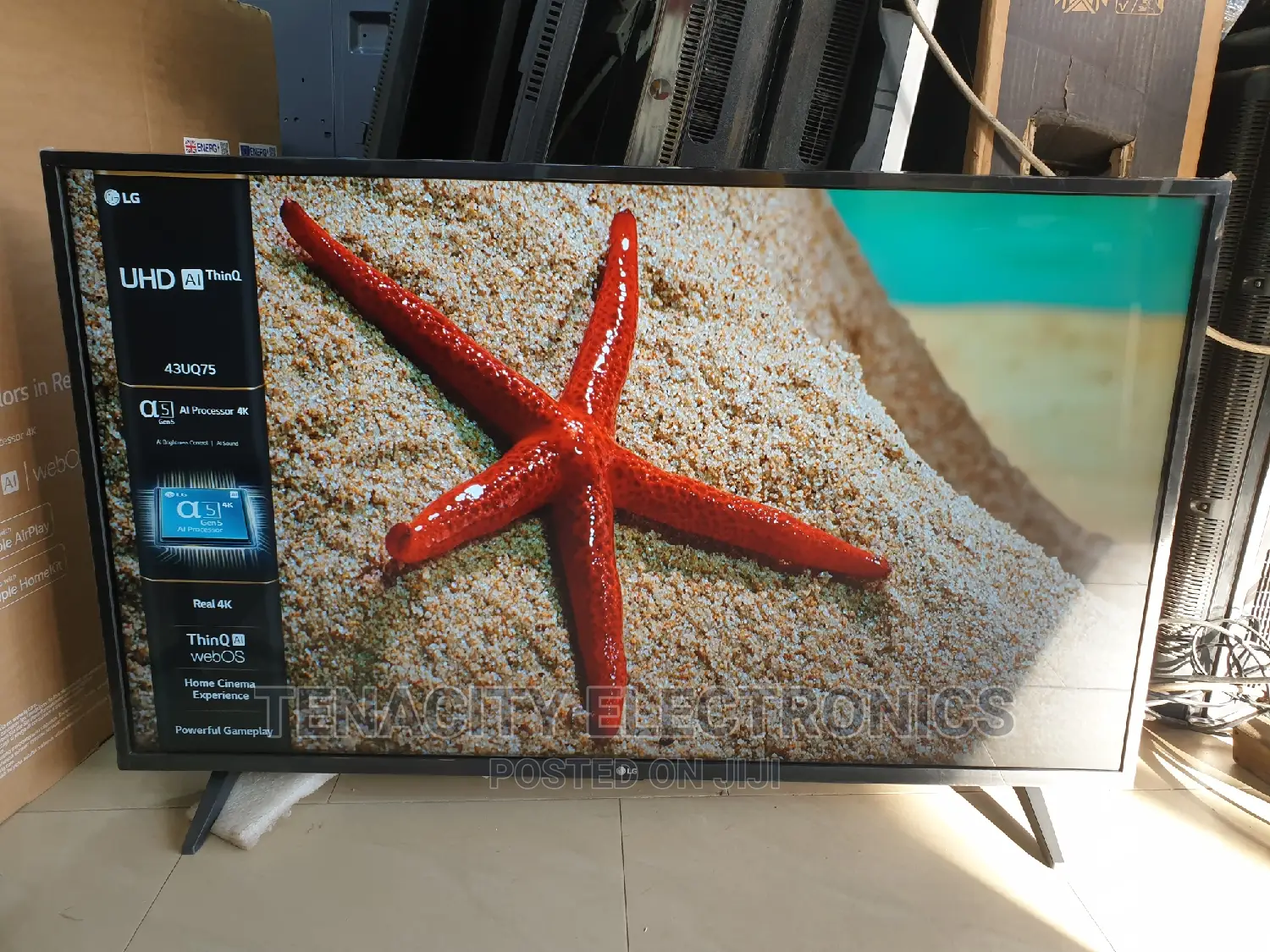 New 2022 43"Lg Uhd HDR Smart Satellite TV