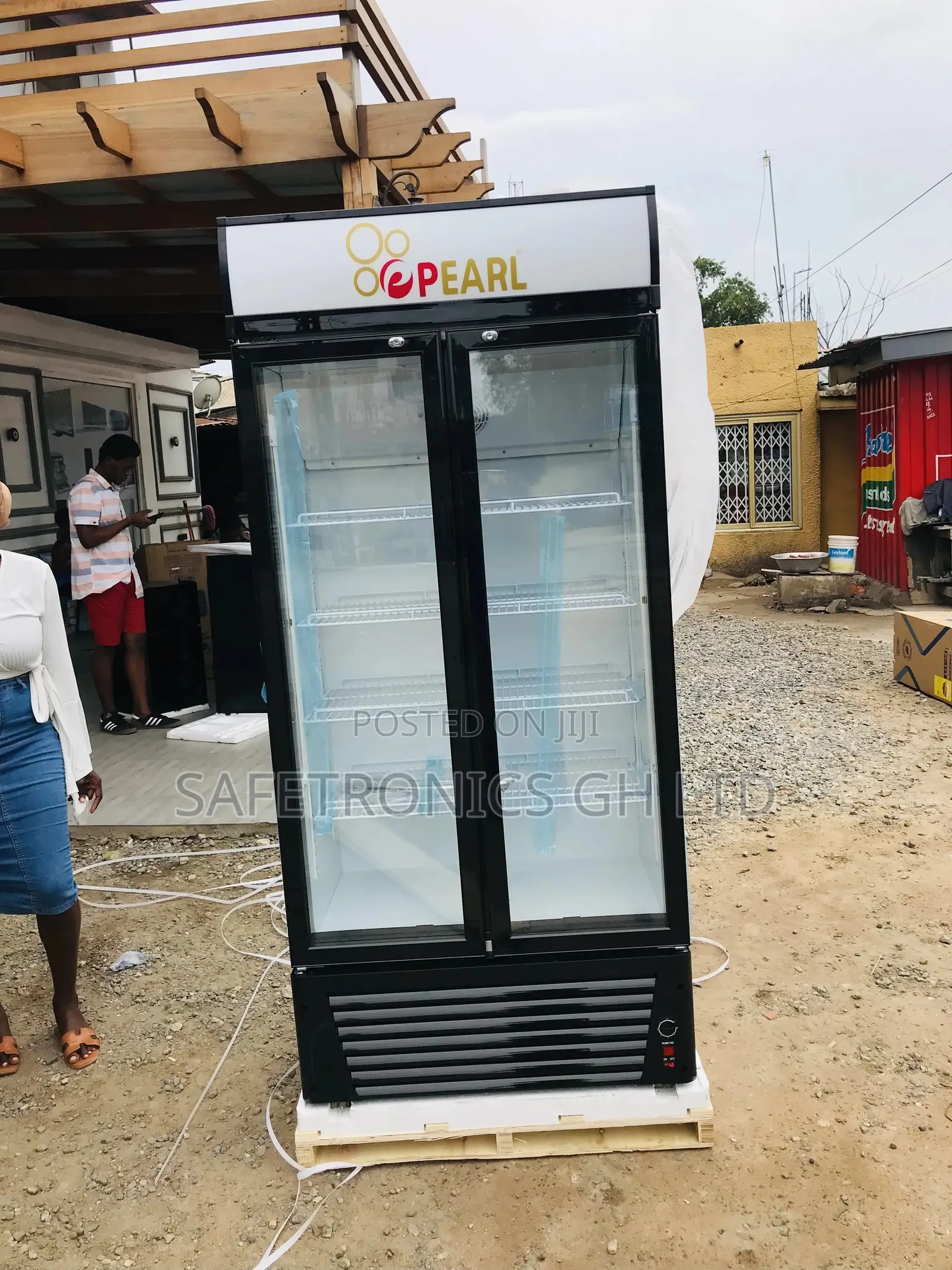 Display Glass Door Doubledoor PVC-622 Pearl Fridge 