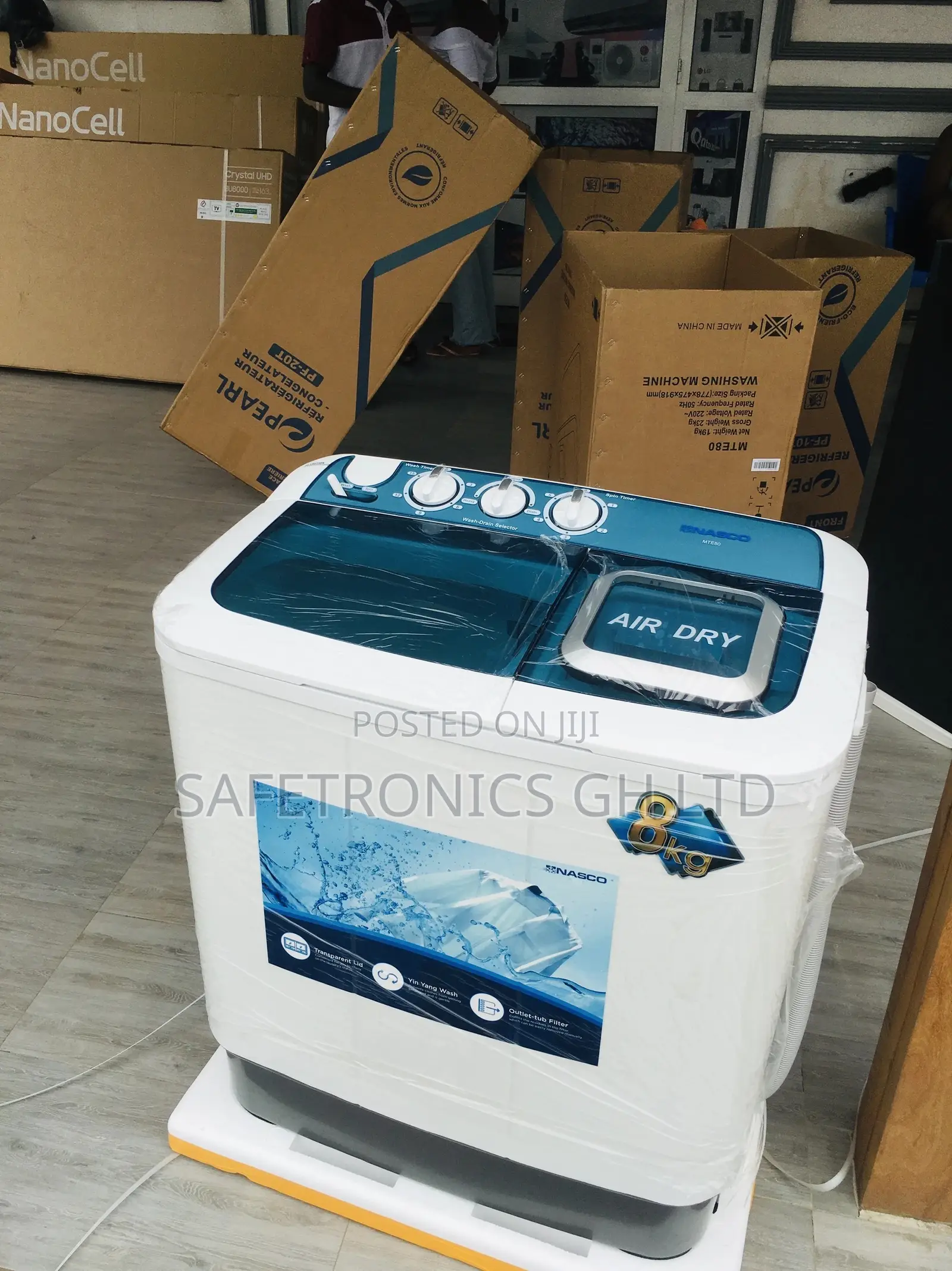Topload Washingmachine Semiautomatic 8kg Nasco 