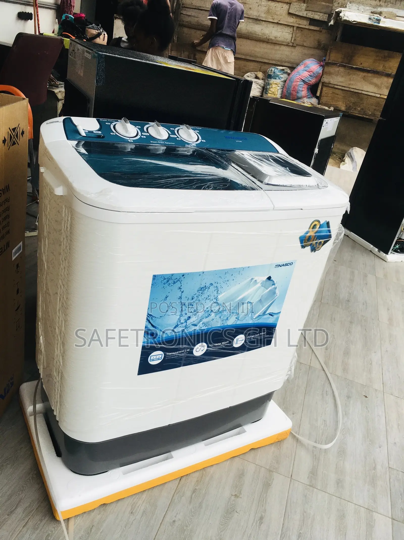 Reliable Washingmachine Nasco 8kg Semiautomatic Topload