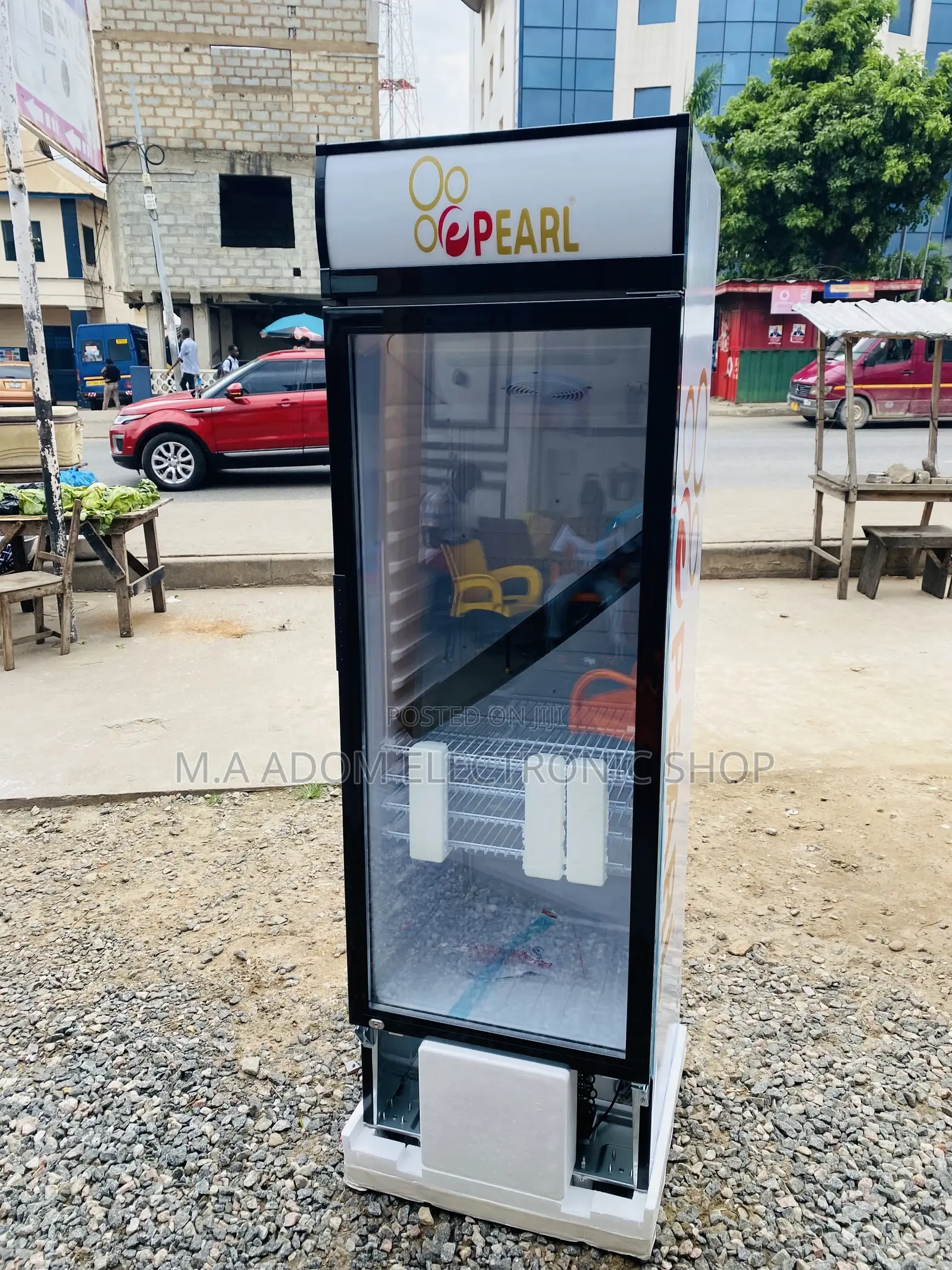 Brand New Pearl Single Door Display Fridge PVC 424-2b