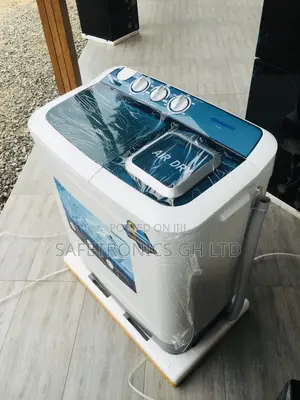 Semiautomatic White Washingmachine Topload Nasco 8kg Twintub