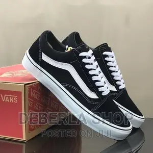 Vans on the Wall Black and White