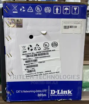 D-Link NCB-C6ugryr-305 Cat6 Utp (Green) PVC Solid Cable