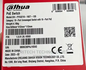 Dahua 16port Gigabit Poe Intelligent Switch + 2 Uplink +2sfp