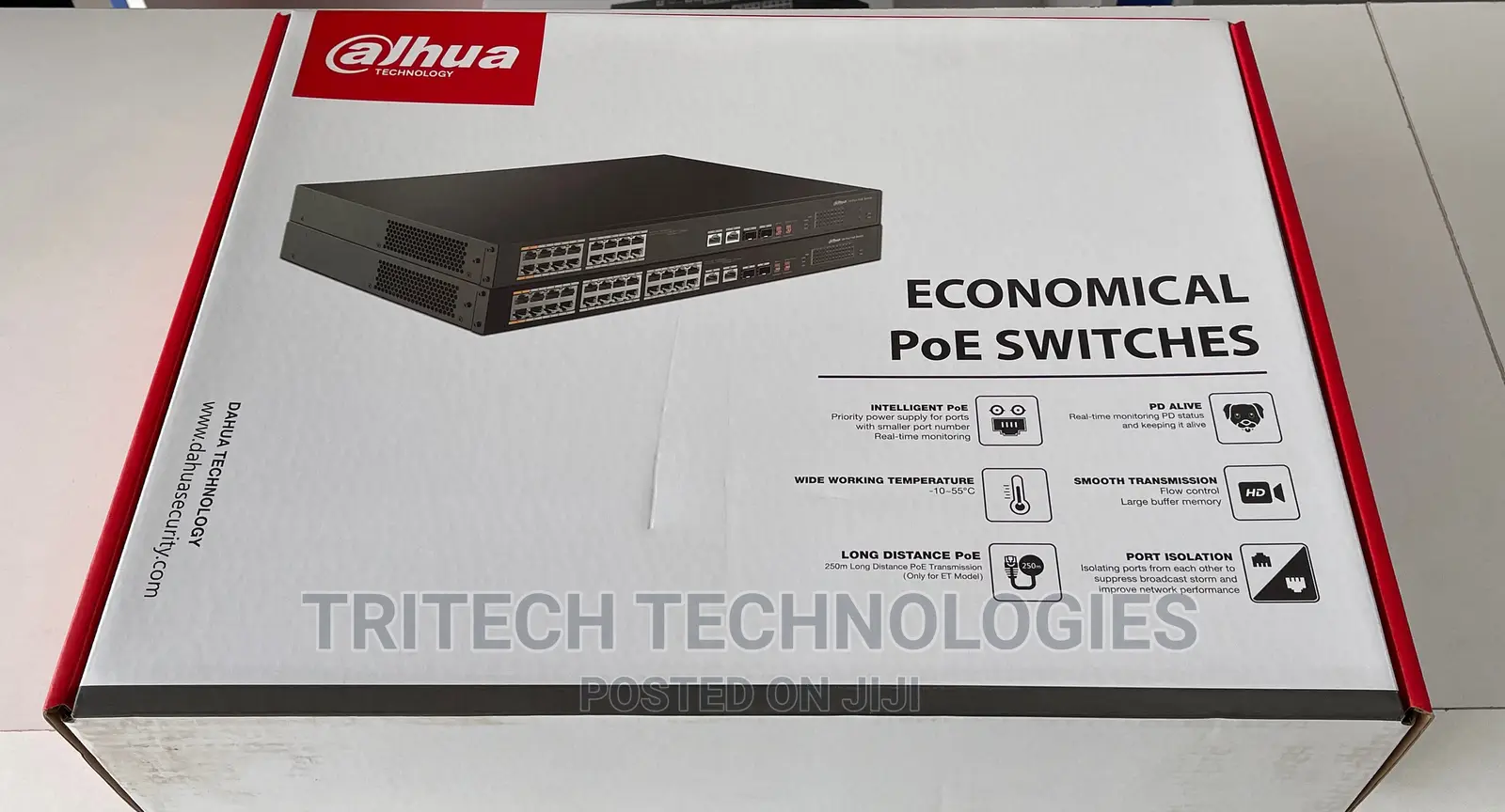 Dahua 16port Gigabit Poe Intelligent Switch + 2 Uplink +2sfp