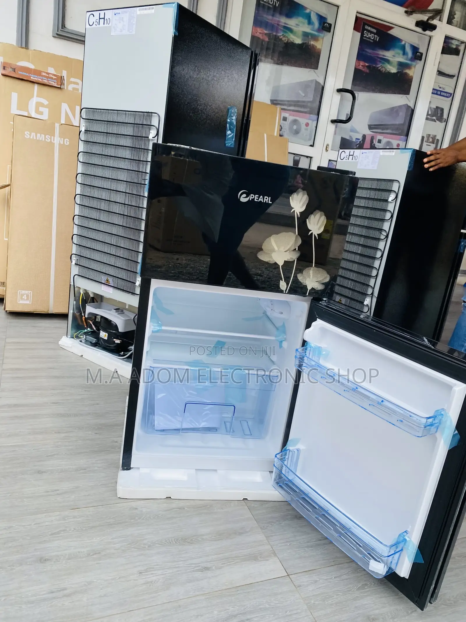 Durable and Affordable Pearl Table Top Fridge(PF-10T)Black 