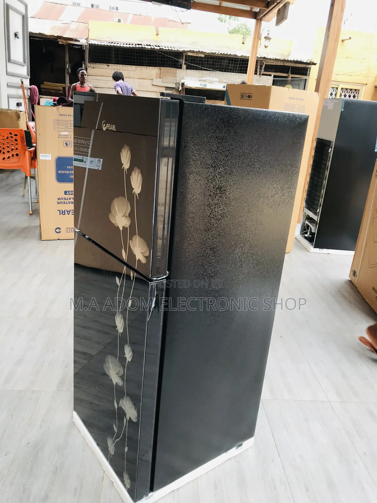Sealed in Box Pearl PF-17T Double Door Fridge(Black)