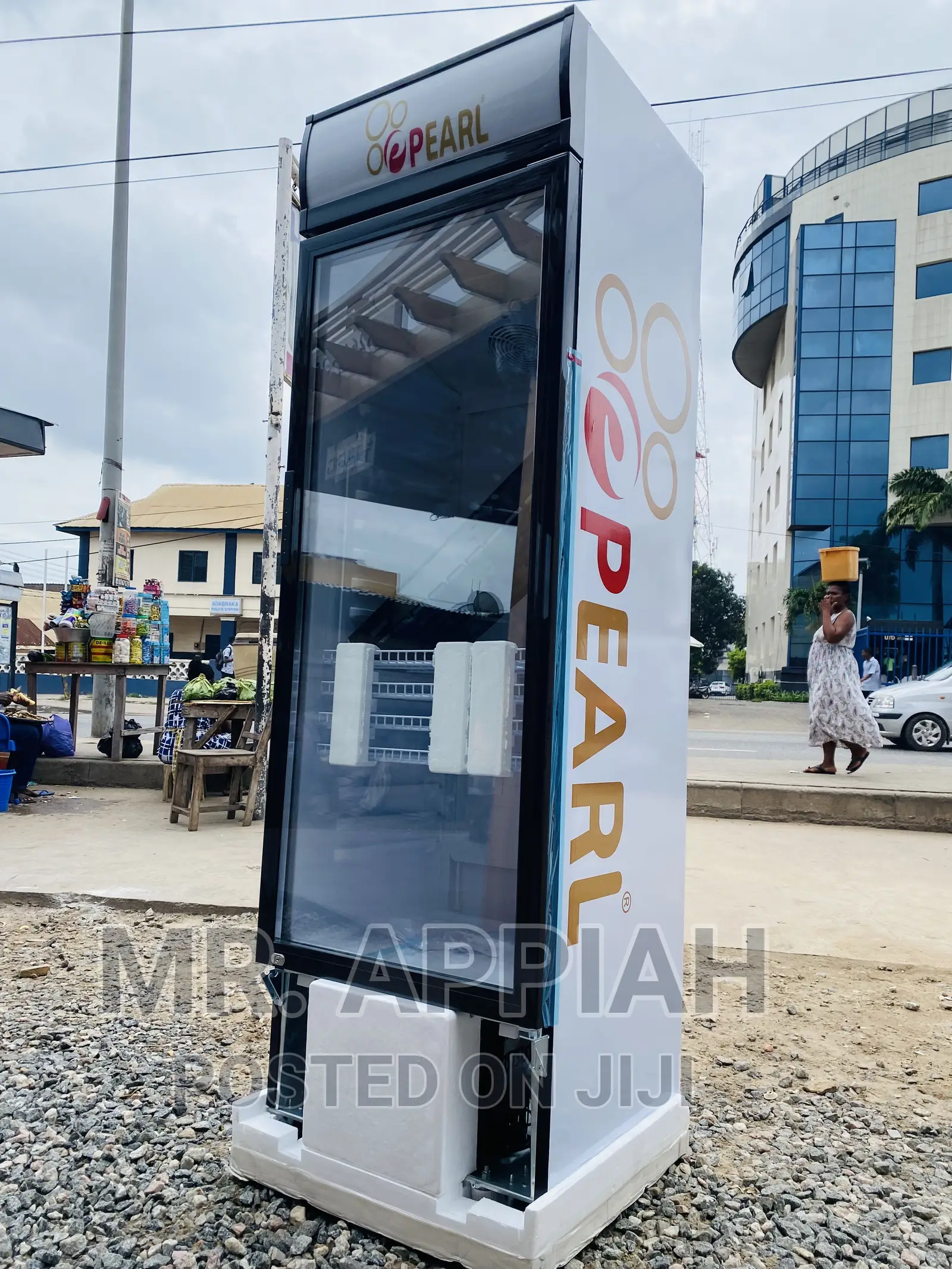 Newly in Stock Pearl Single Door Display Fridge(PVC 424-2b)
