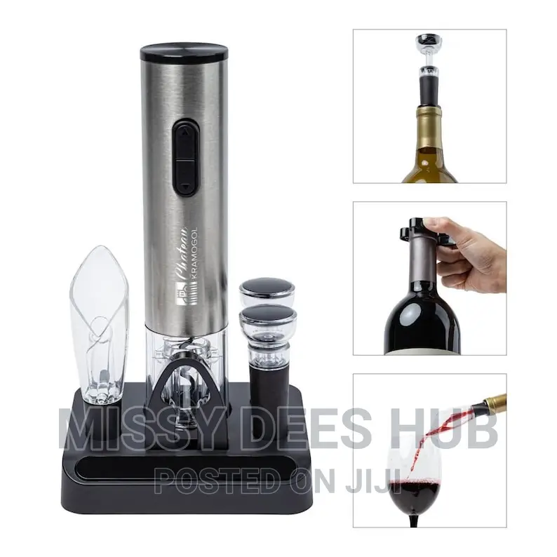 7-in-1 Electric Wine Set With Charging Base ( Rechargeable)