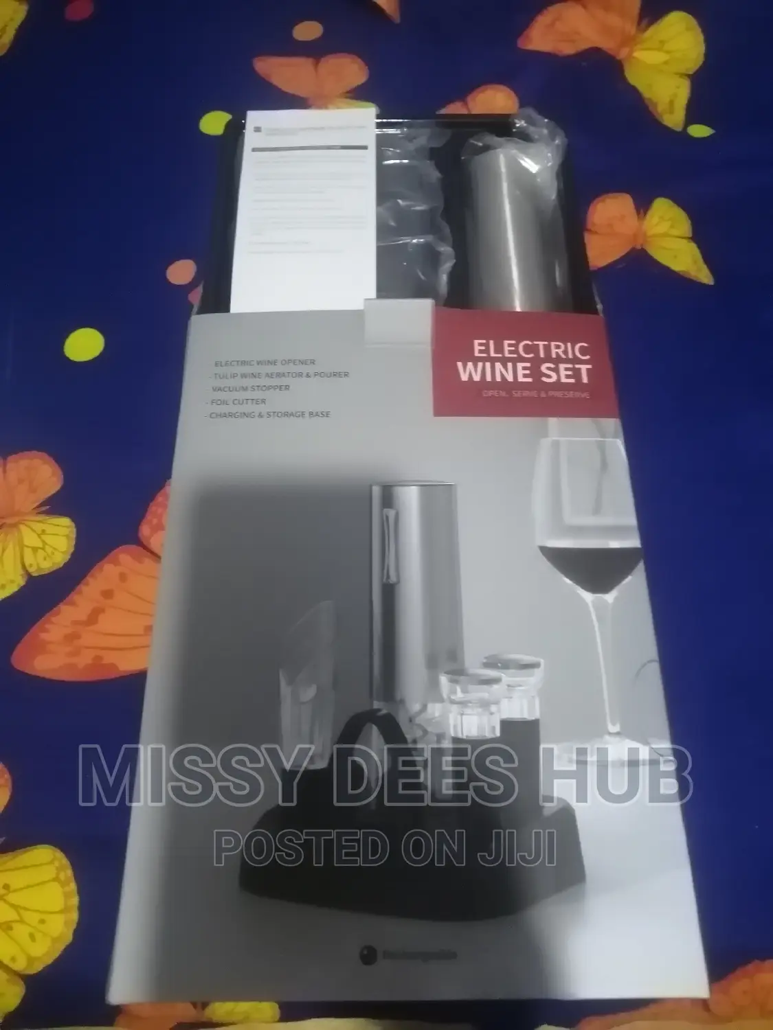 7-in-1 Electric Wine Set With Charging Base ( Rechargeable)