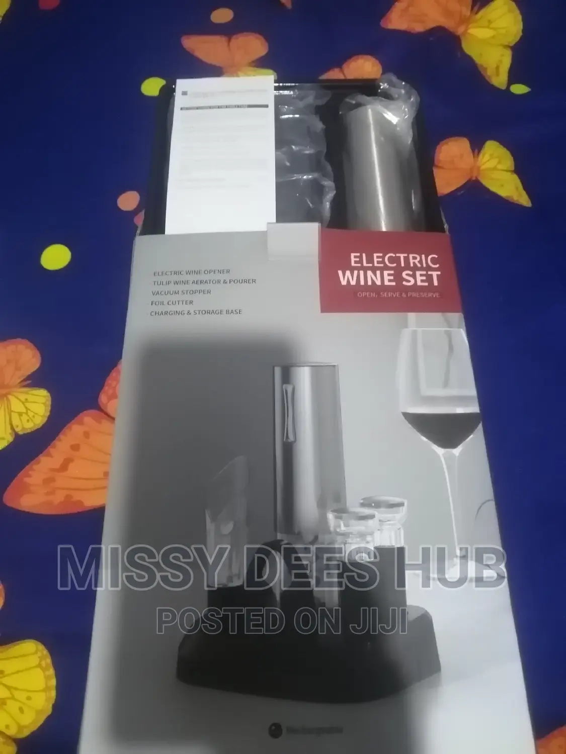 7-in-1 Electric Wine Set With Charging Base ( Rechargeable)