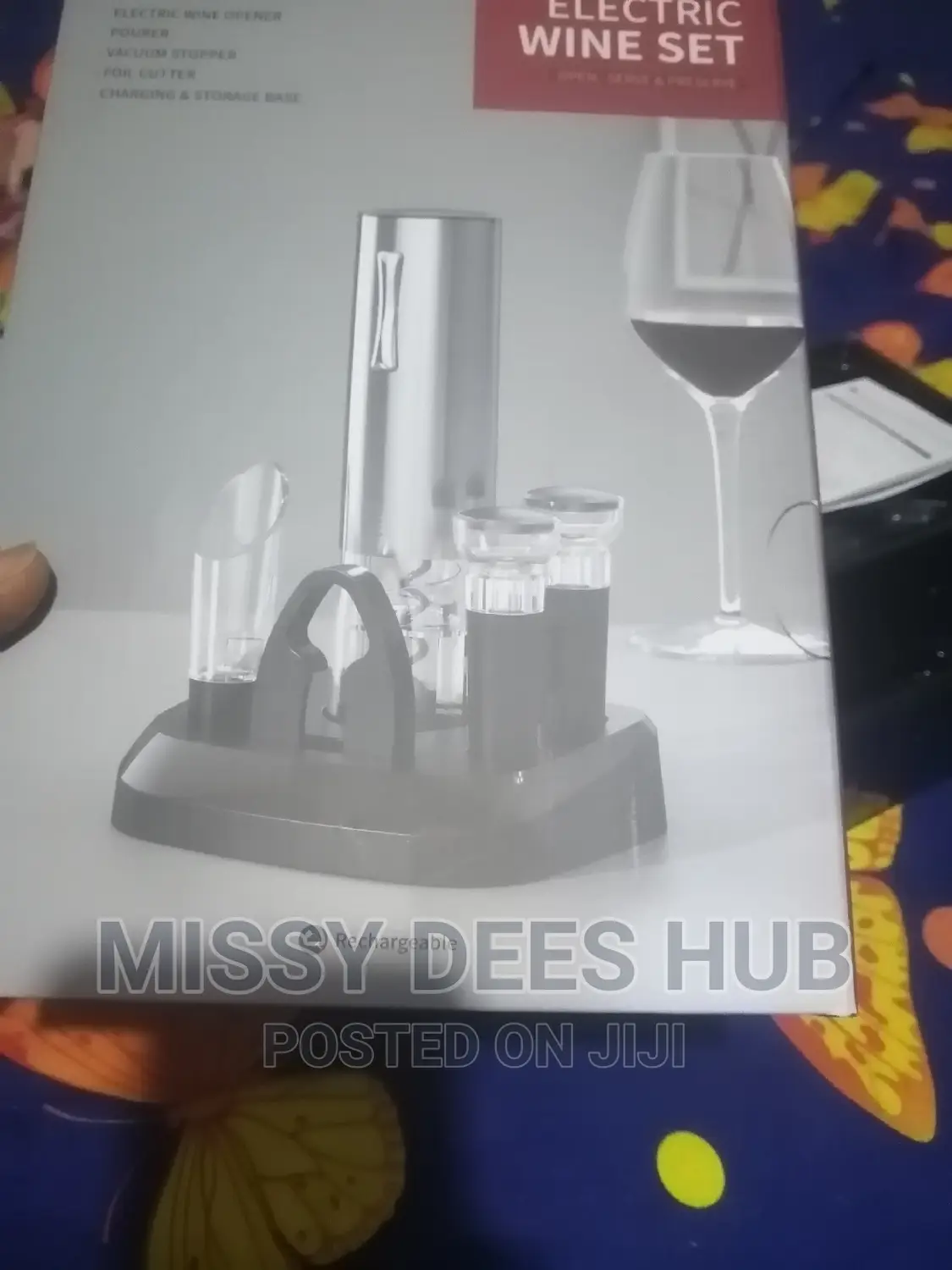 7-in-1 Electric Wine Set With Charging Base ( Rechargeable)