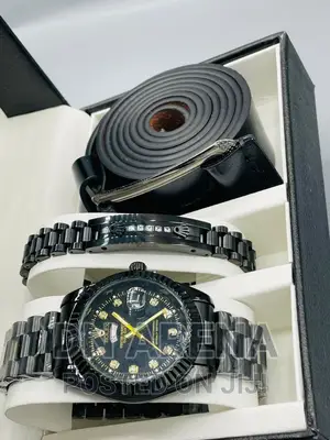 Rolex Men Set Watch + Bracelet and Belt.