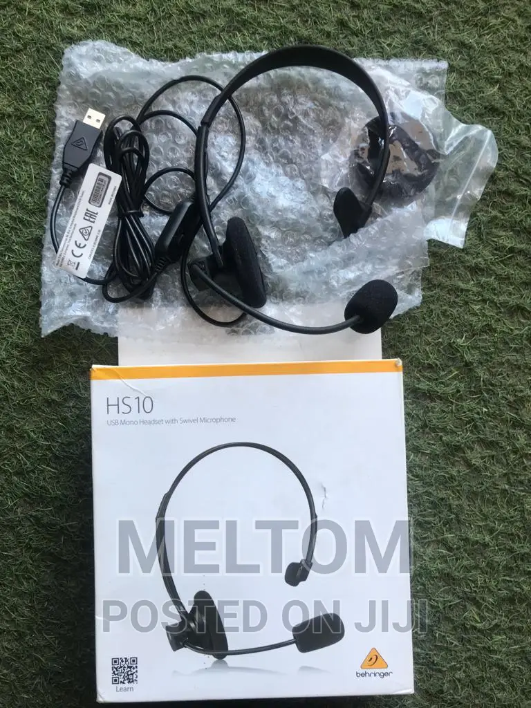 Behringer USB Mono Headset With Swivel Microphone (Hs10)