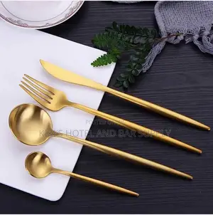 24pcs Gold Cutlery Set