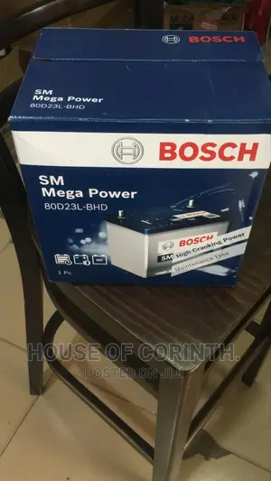 15 Plates Bosch Battery - 80d23l 70ah (Block)