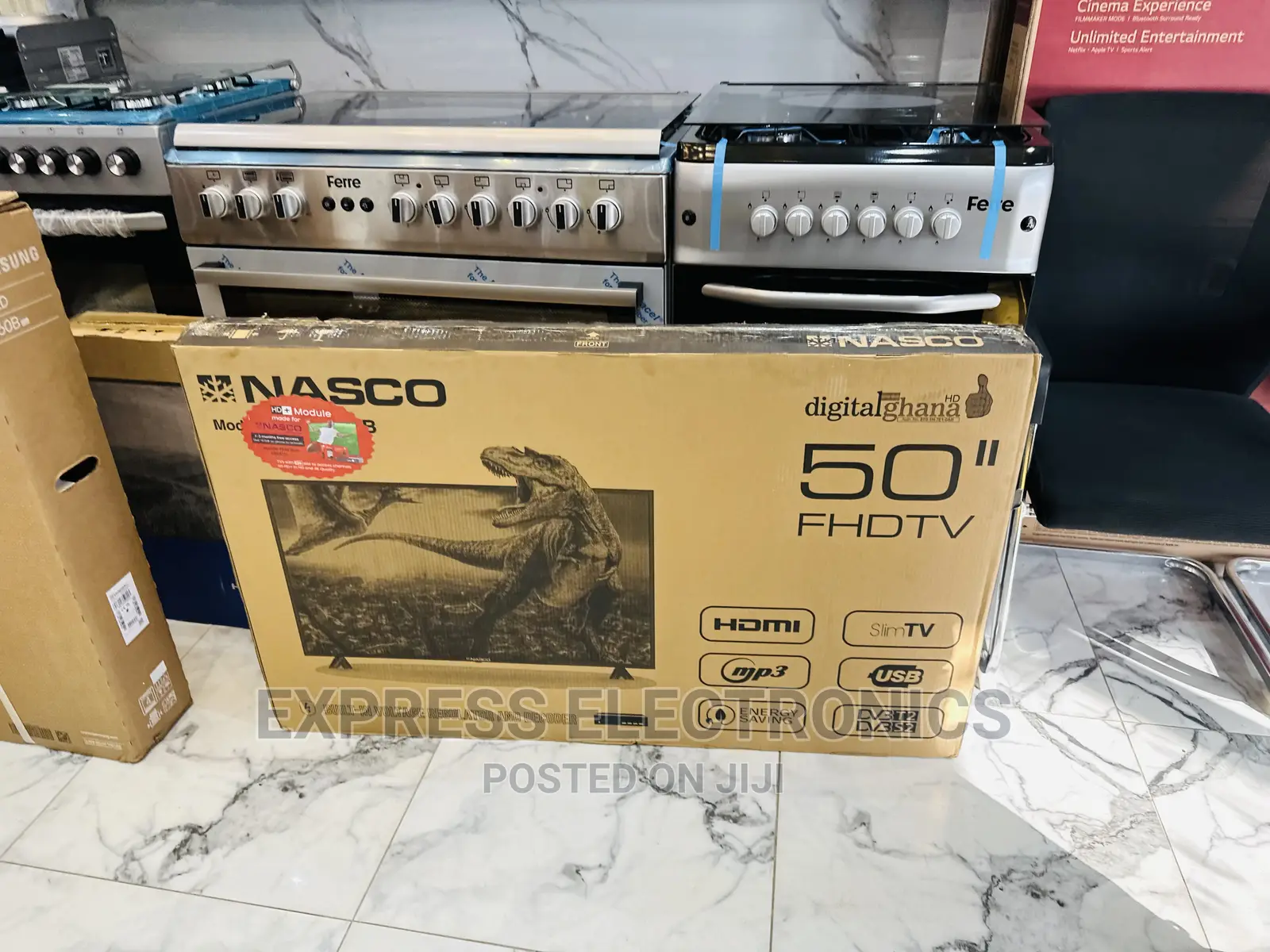 Very Affordable Nasco Tv FHD Satellite 50”