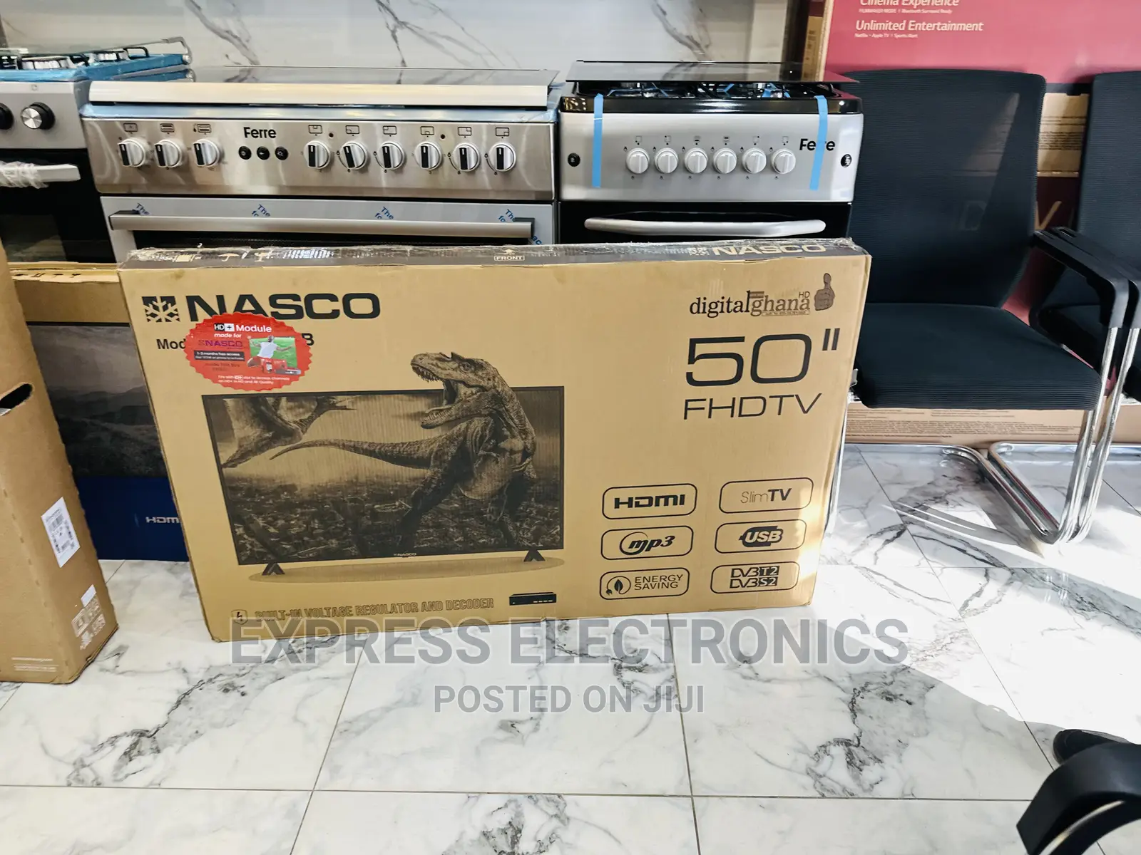 Very Affordable Nasco Tv FHD Satellite 50”