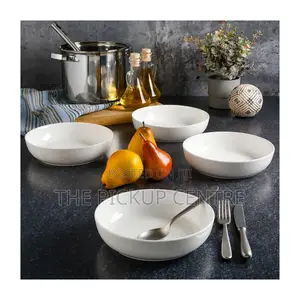 Gibson Home 8-Piece Dinner Bowl Set, White